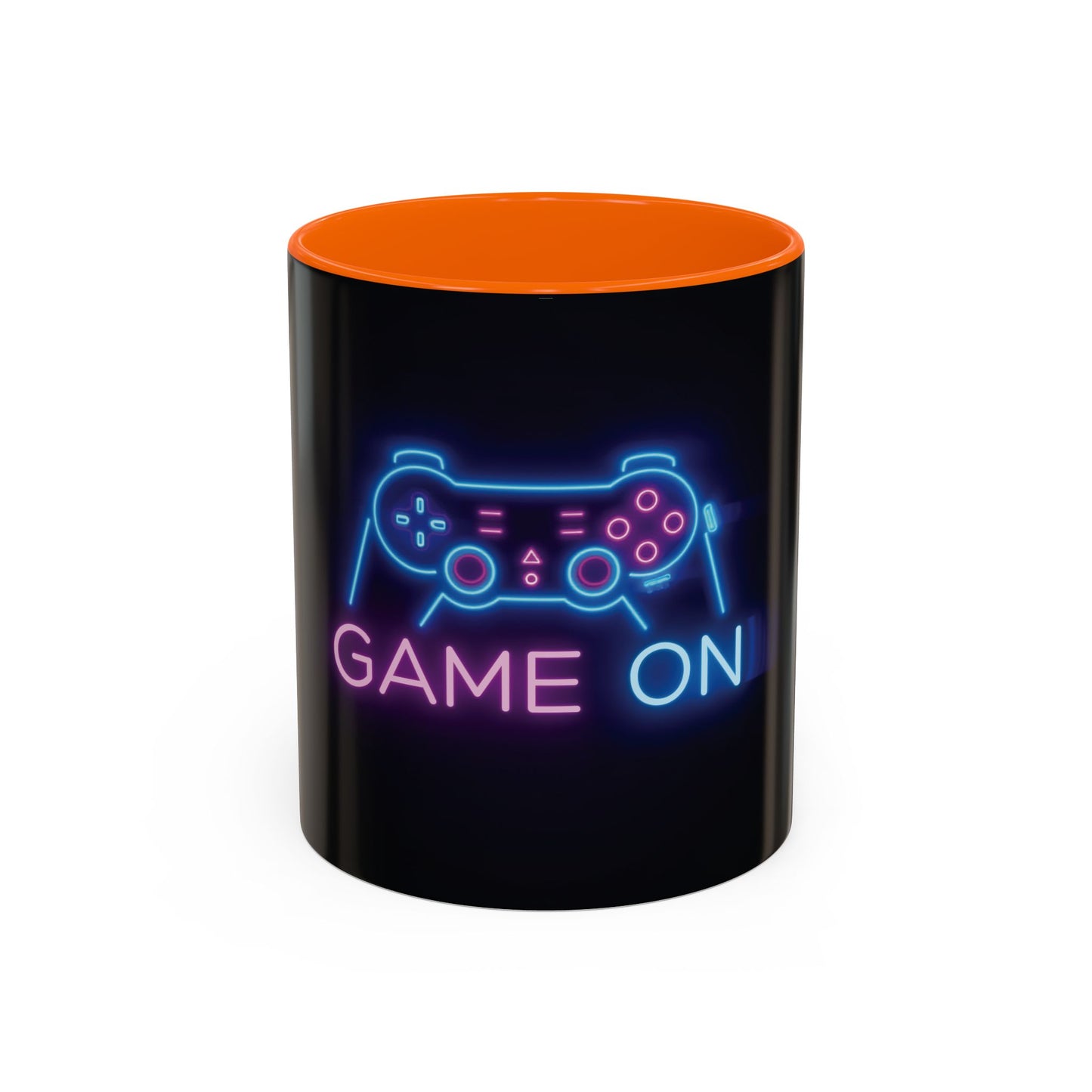 Game On Neon Controller Coffee Mug — Gamer Gift Accent Mug (11/15oz)