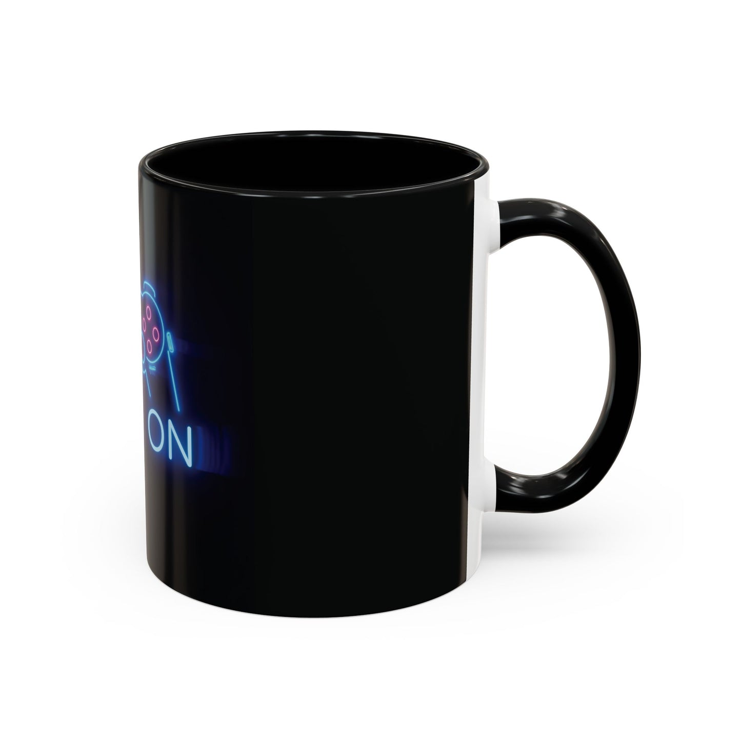 Game On Neon Controller Coffee Mug — Gamer Gift Accent Mug (11/15oz)