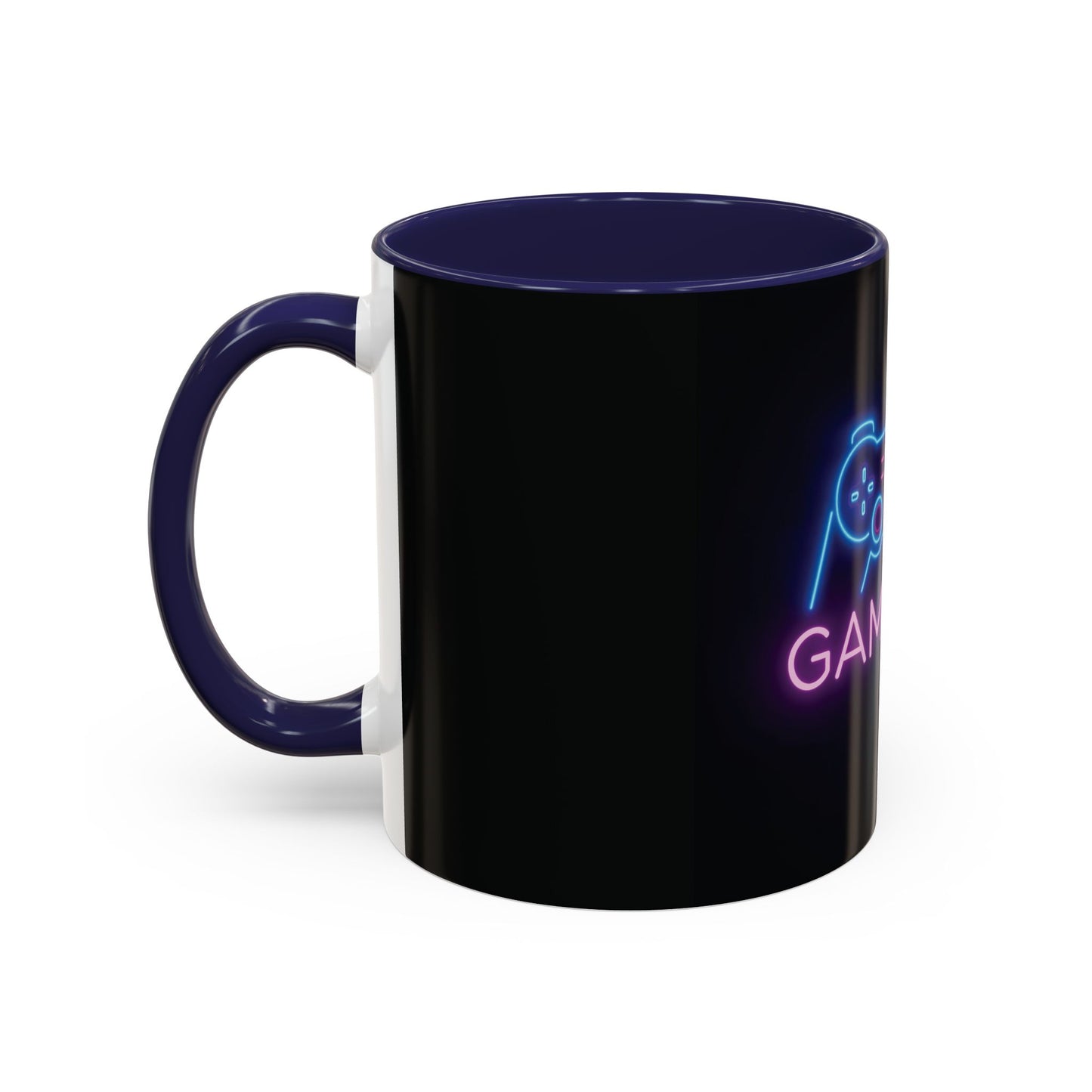 Game On Neon Controller Coffee Mug — Gamer Gift Accent Mug (11/15oz)
