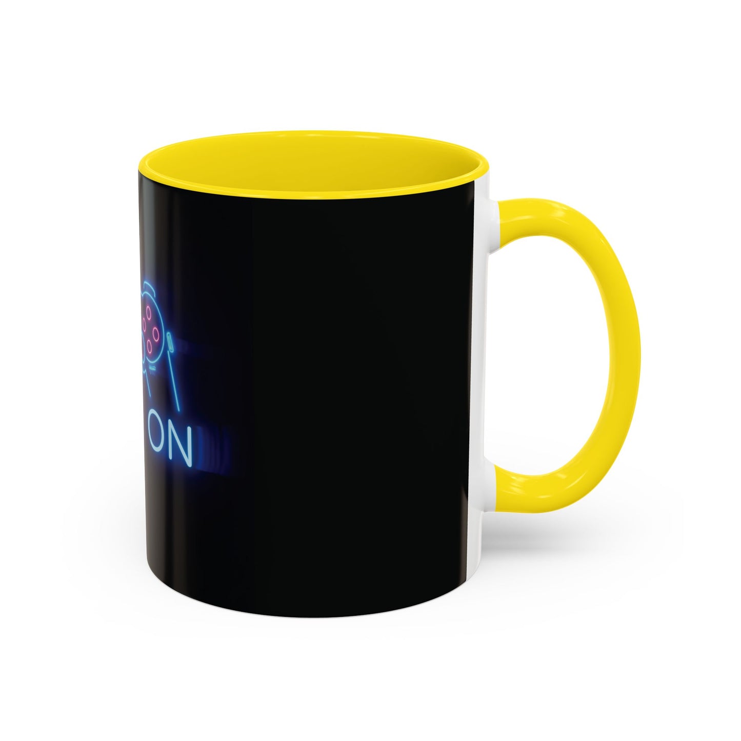 Game On Neon Controller Coffee Mug — Gamer Gift Accent Mug (11/15oz)