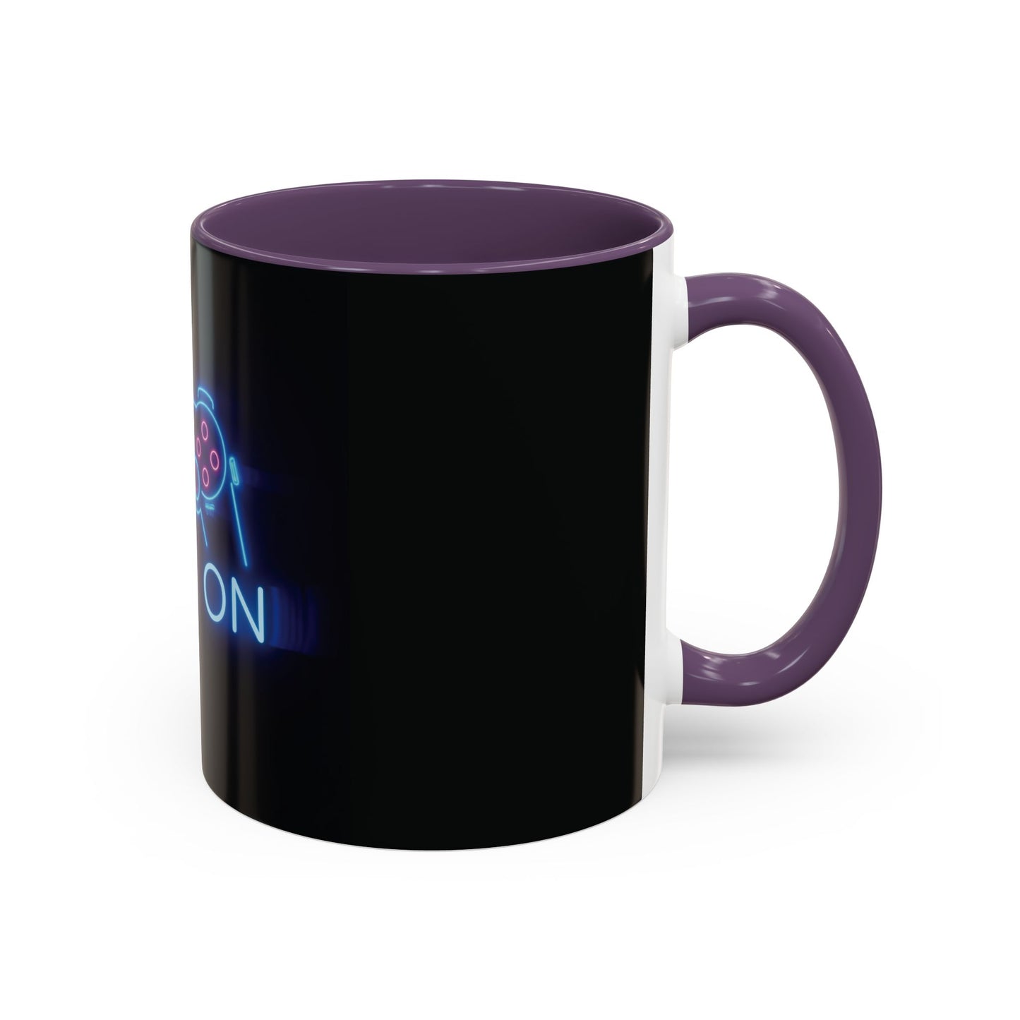 Game On Neon Controller Coffee Mug — Gamer Gift Accent Mug (11/15oz)