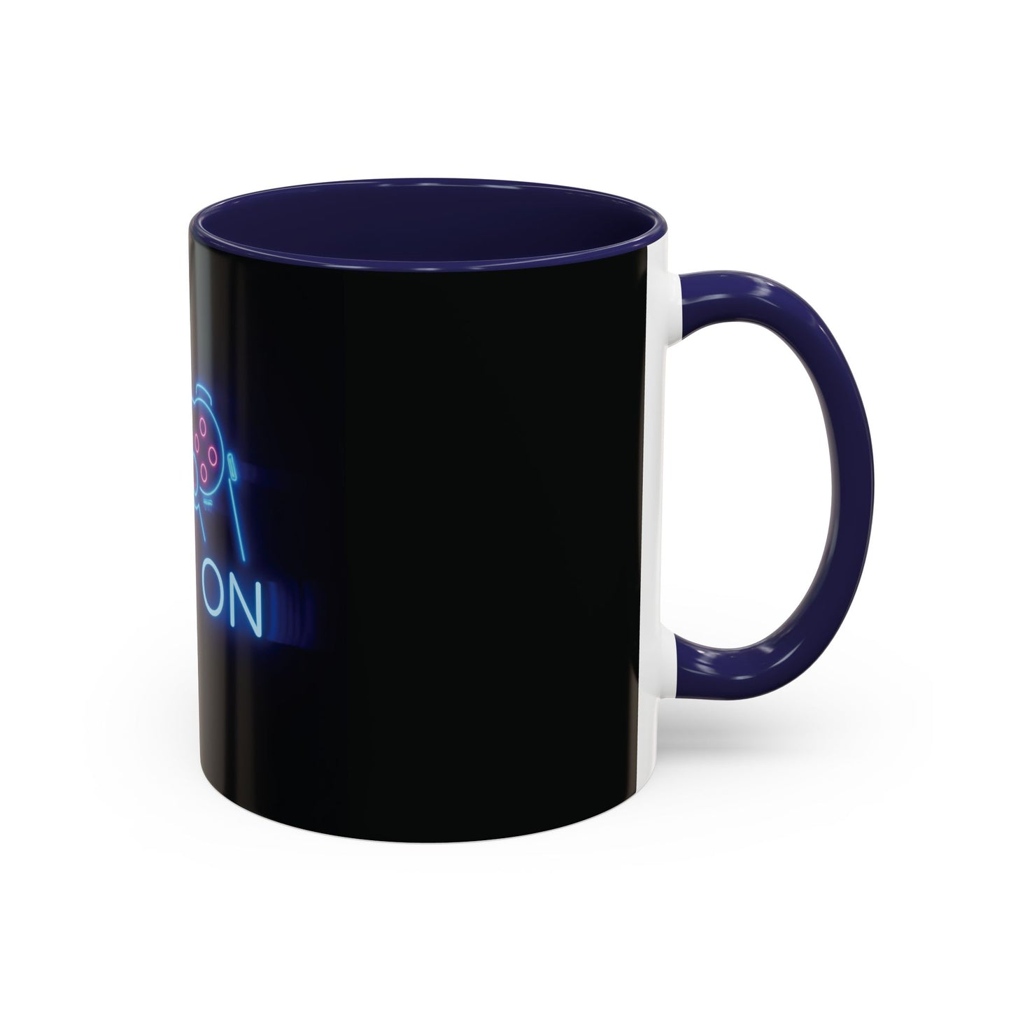 Game On Neon Controller Coffee Mug — Gamer Gift Accent Mug (11/15oz)