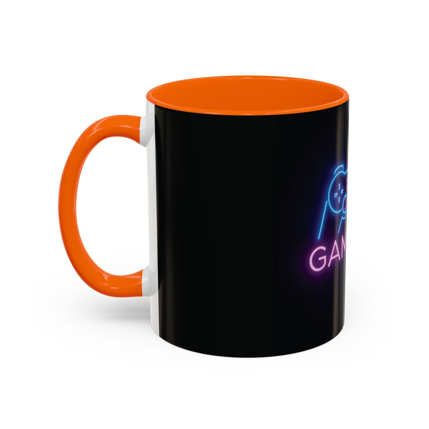 Game On Neon Controller Coffee Mug — Gamer Gift Accent Mug (11/15oz)