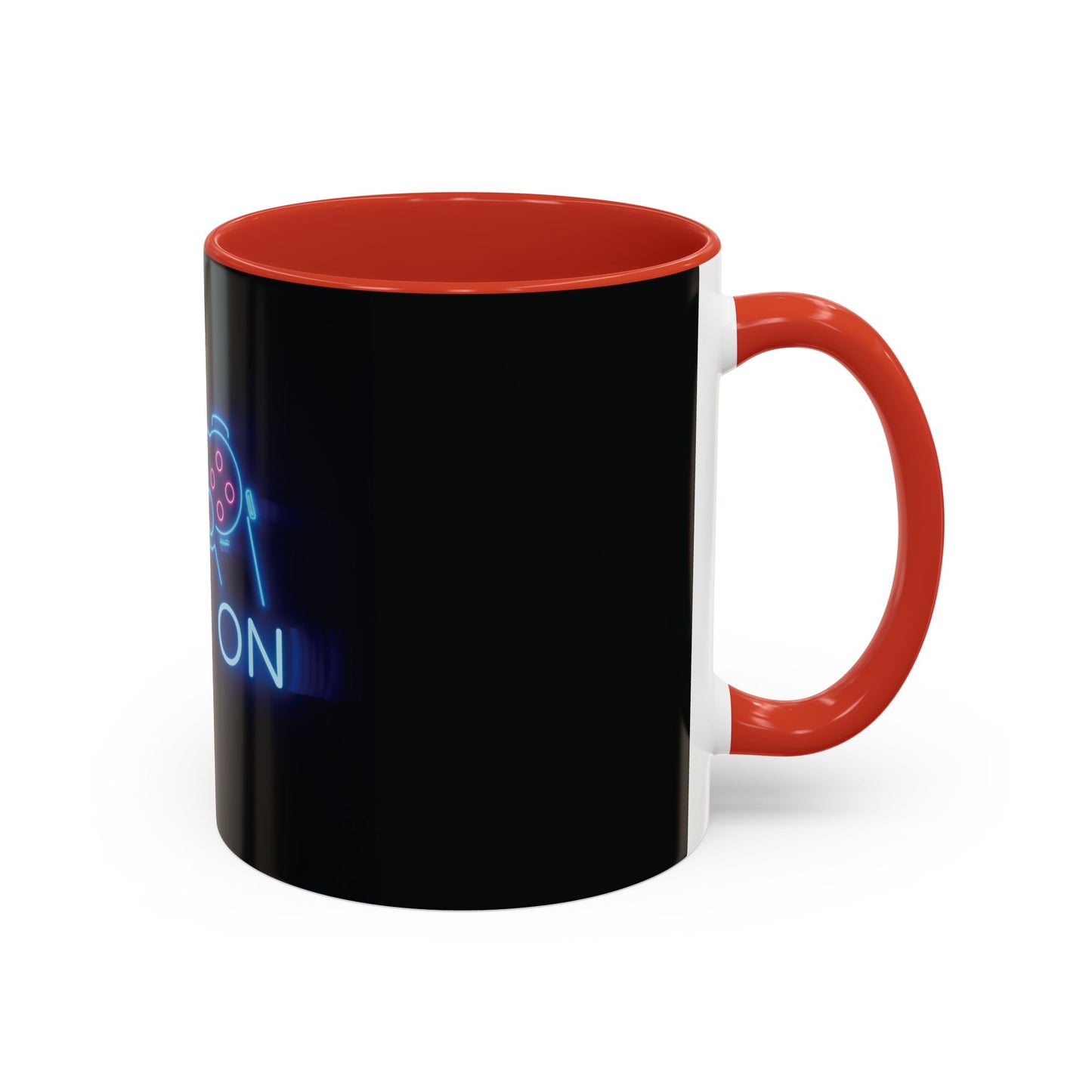 Game On Neon Controller Coffee Mug — Gamer Gift Accent Mug (11/15oz)