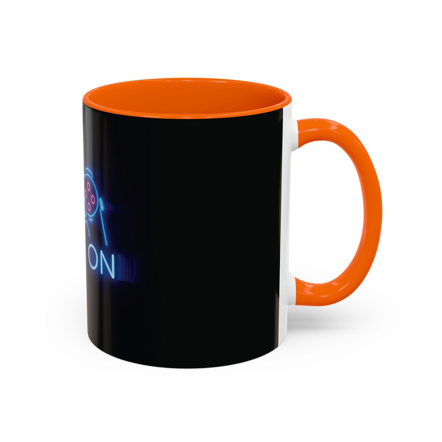 Game On Neon Controller Coffee Mug — Gamer Gift Accent Mug (11/15oz)