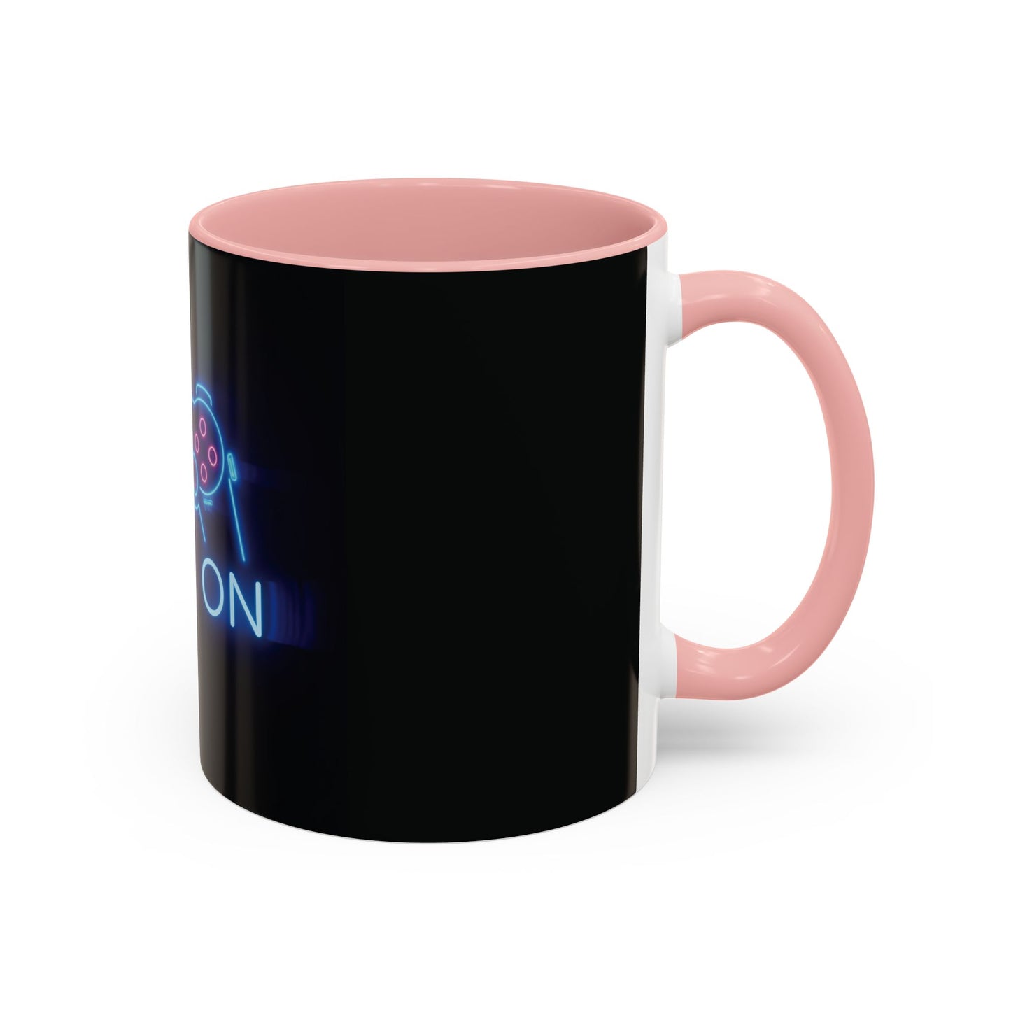 Game On Neon Controller Coffee Mug — Gamer Gift Accent Mug (11/15oz)