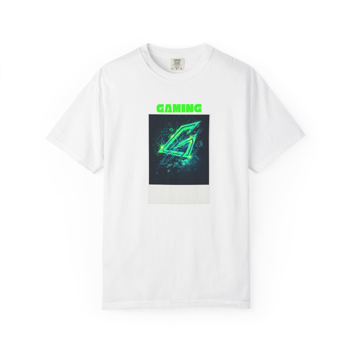 Gaming Neon Logo T-Shirt — Retro Tech Graphic Tee