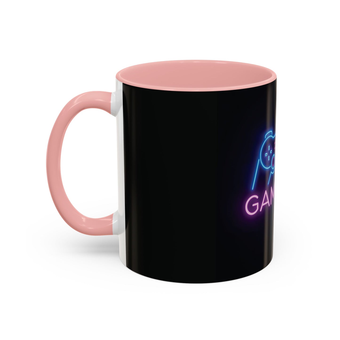 Game On Neon Controller Coffee Mug — Gamer Gift Accent Mug (11/15oz)