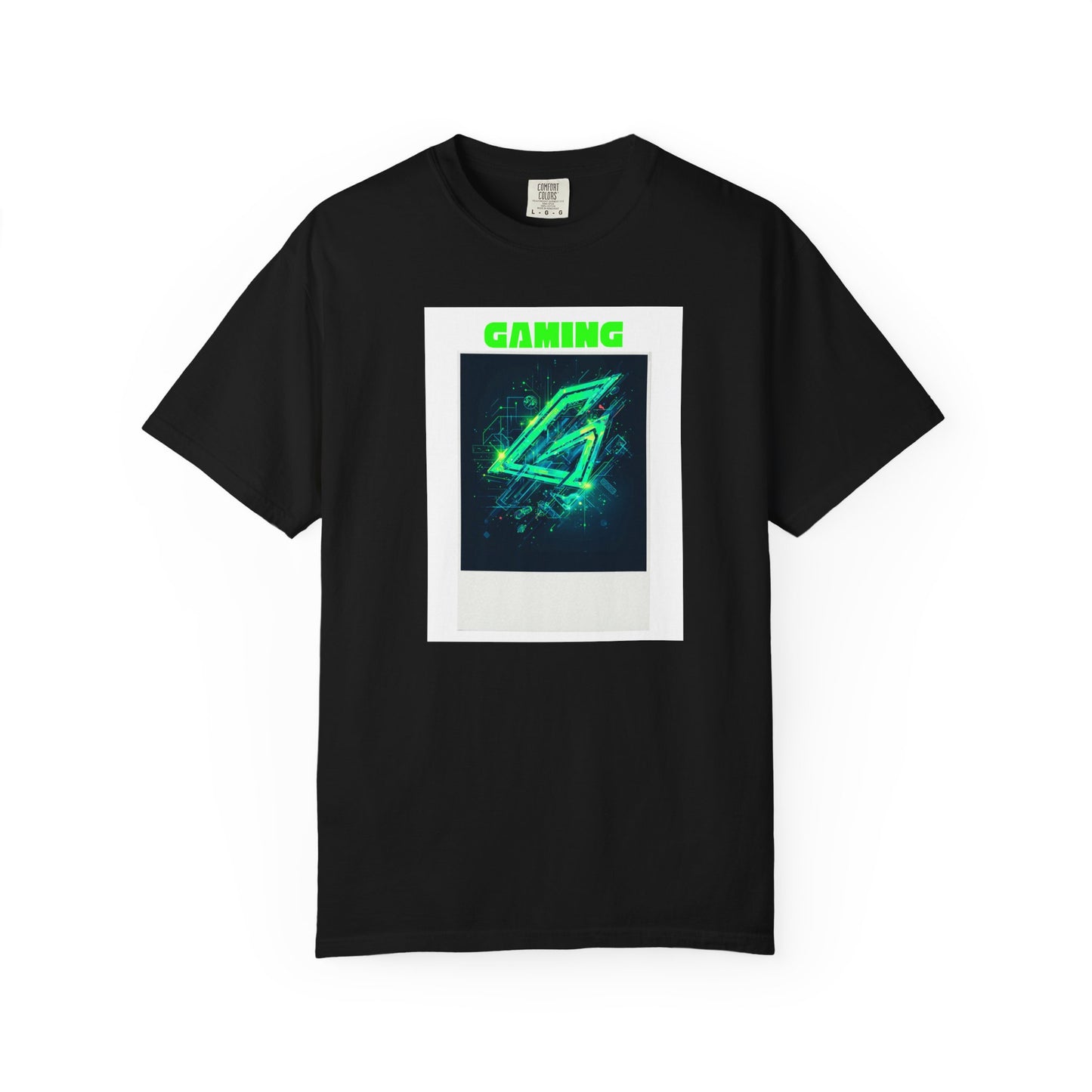 Gaming Neon Logo T-Shirt — Retro Tech Graphic Tee