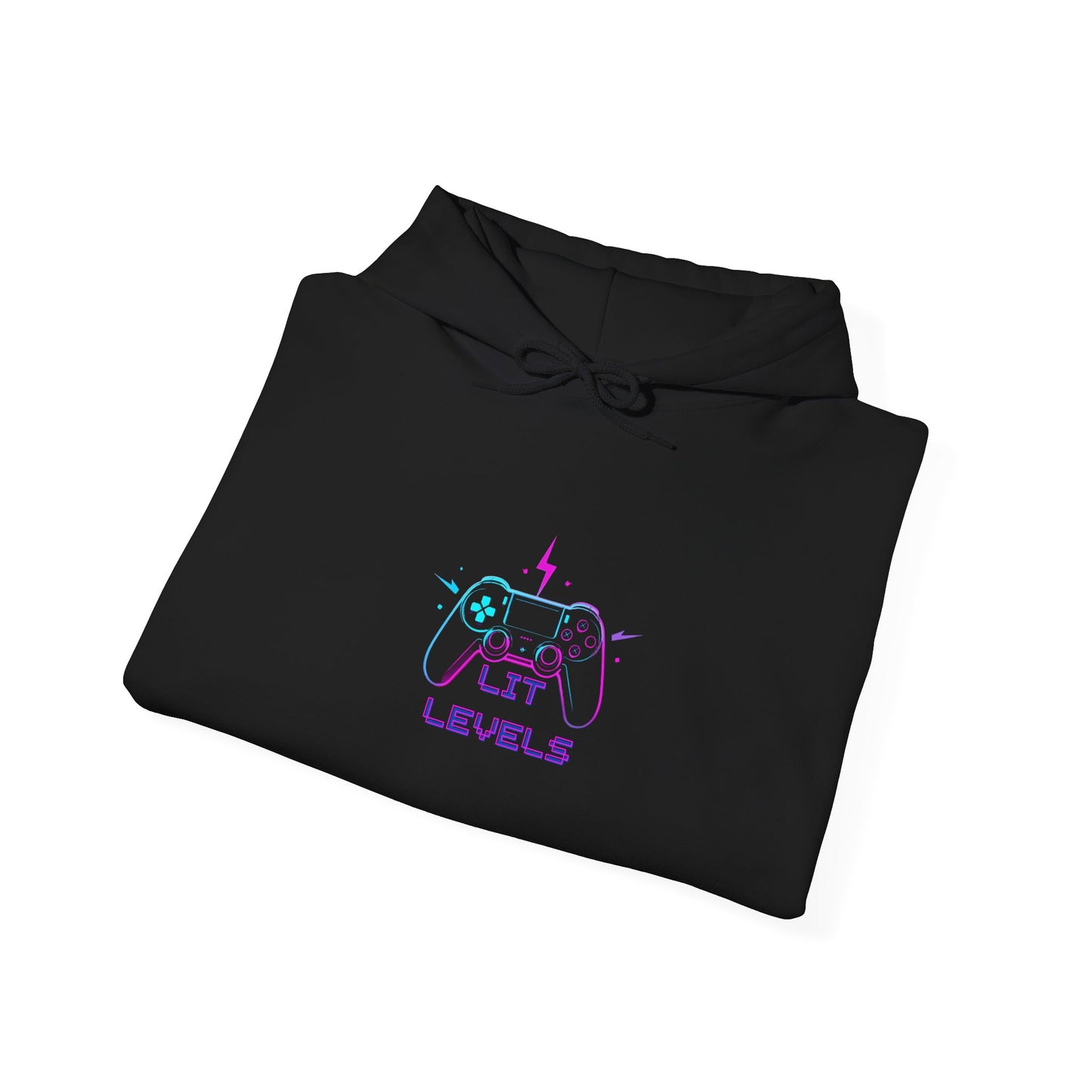 Lit Levels Hoodie — Retro Neon Graphic Pullover