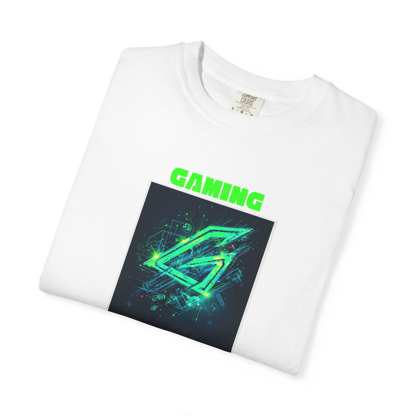 Gaming Neon Logo T-Shirt — Retro Tech Graphic Tee